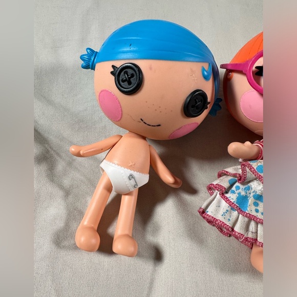 Lalaloopsy 7” Little Sister Dolls Lot Of 4 Dressed / Undressed Bundle - Picture 5 of 16
